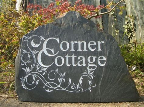 house signs on metal posts|rustic stone house signs.